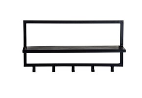 Brix - Kapstok Brix Bono Black - Mangohout / Gecoat Staal