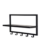 Brix - Kapstok Brix Bono Black - Mangohout / Gecoat Staal