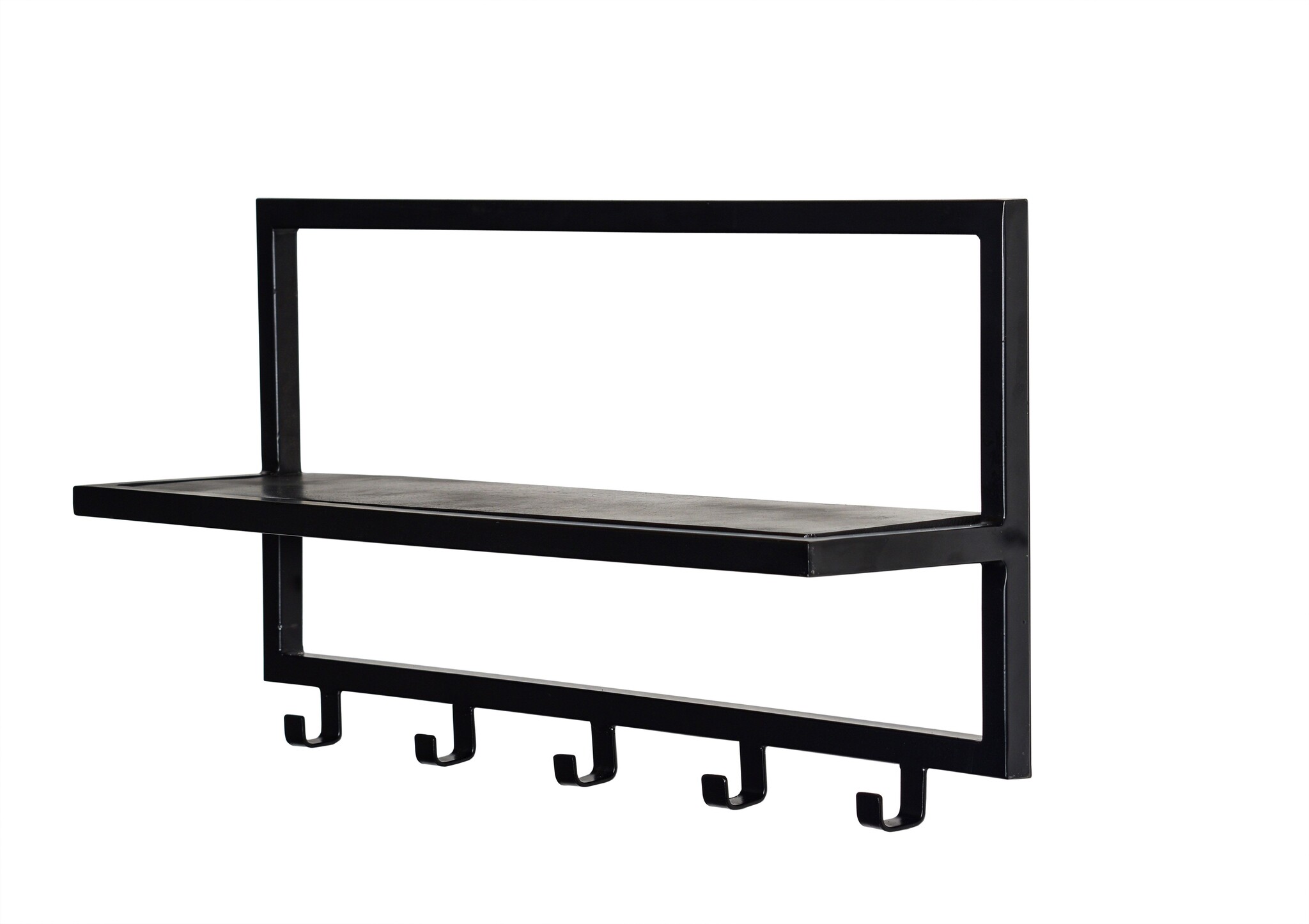 Brix - Kapstok Brix Bono Black - Mangohout / Gecoat Staal