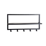 Brix - Kapstok Brix Bono Black - Mangohout / Gecoat Staal