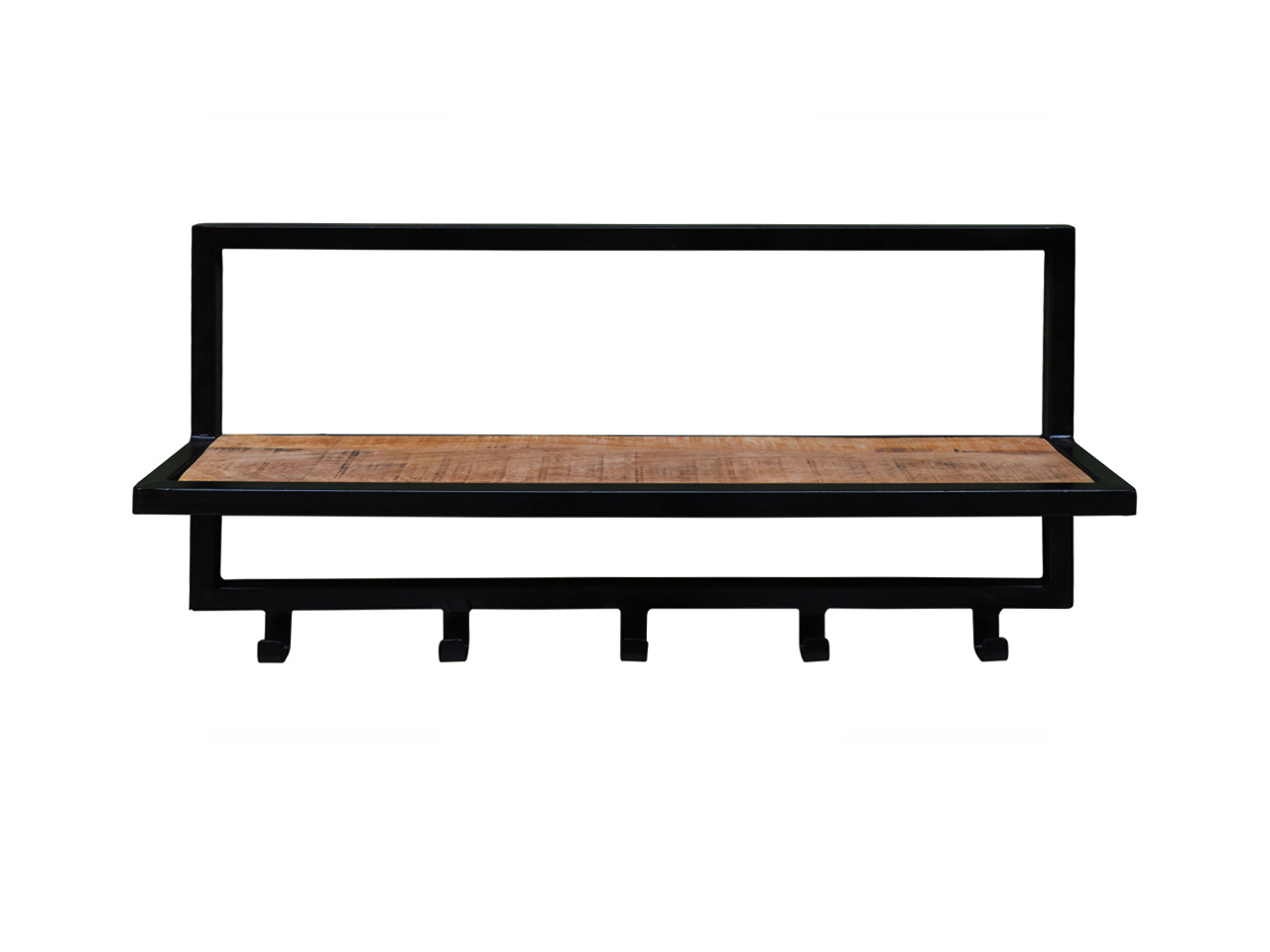 Brix - Kapstok Brix Bono - Mangohout en Gecoat Staal - 15x70x30