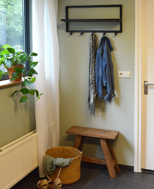 Brix - Kapstok Brix Bono - Mangohout en Gecoat Staal - 15x70x30