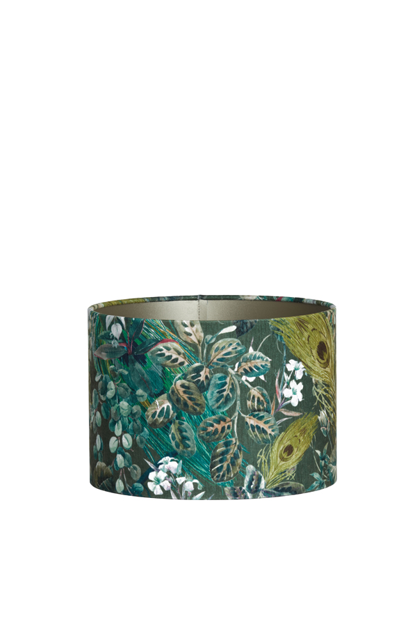 Light & Living - Lampenkap XENIA FLORA - Ø30x21cm - Groen