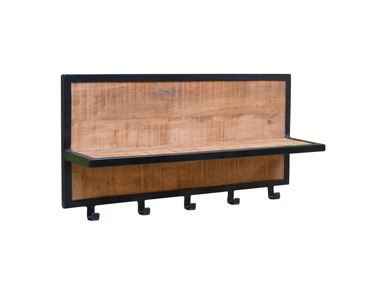 Brix - Kapstok Brix Caro - Mangohout en Gecoat Staal - 15x70x30