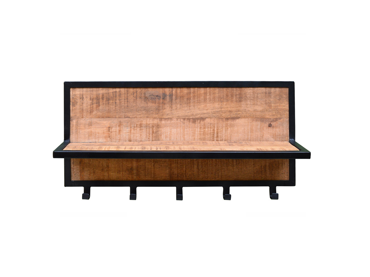 Brix - Kapstok Brix Caro - Mangohout en Gecoat Staal - 15x70x30