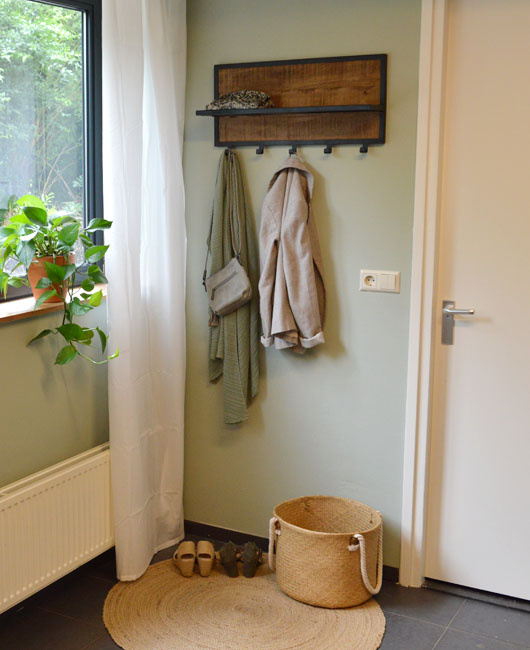 Brix - Kapstok Brix Caro - Mangohout en Gecoat Staal - 15x70x30