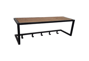 Brix - Kapstok Brix Abby - Mangohout en Gecoat Staal - 26x75x35