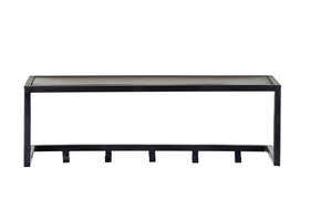 Brix - Kapstok Brix Abby Black - Mangohout / Gecoat Staal