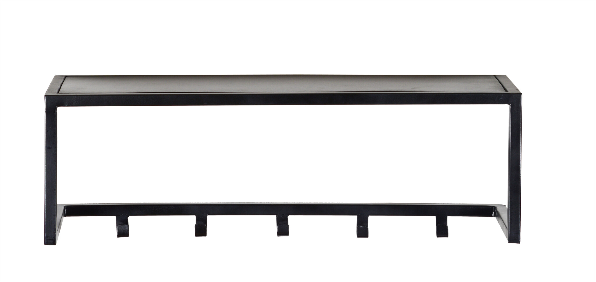 Brix - Kapstok Brix Abby Black - Mangohout / Gecoat Staal