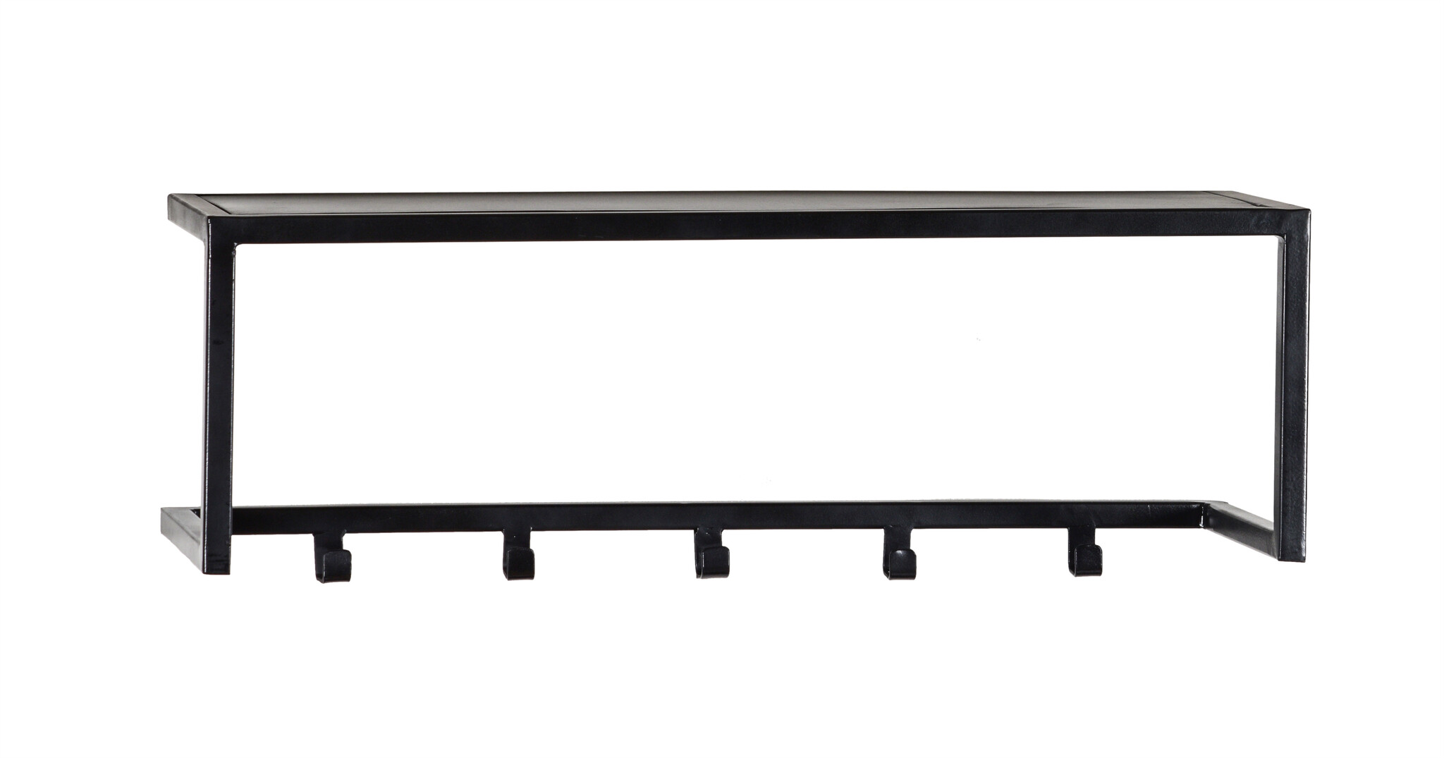 Brix - Kapstok Brix Abby Black - Mangohout / Gecoat Staal