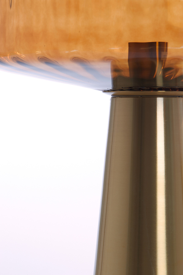 Light & Living - Tafellamp PLEAT - Ø40x53cm - Bruin