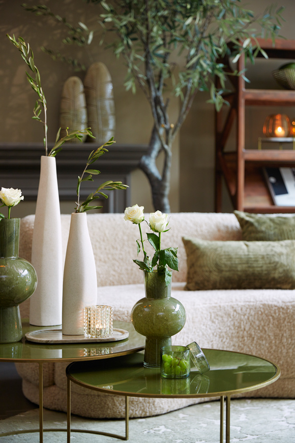 Light & Living - Vaas HALLEY - Ø18x28.5cm - Groen