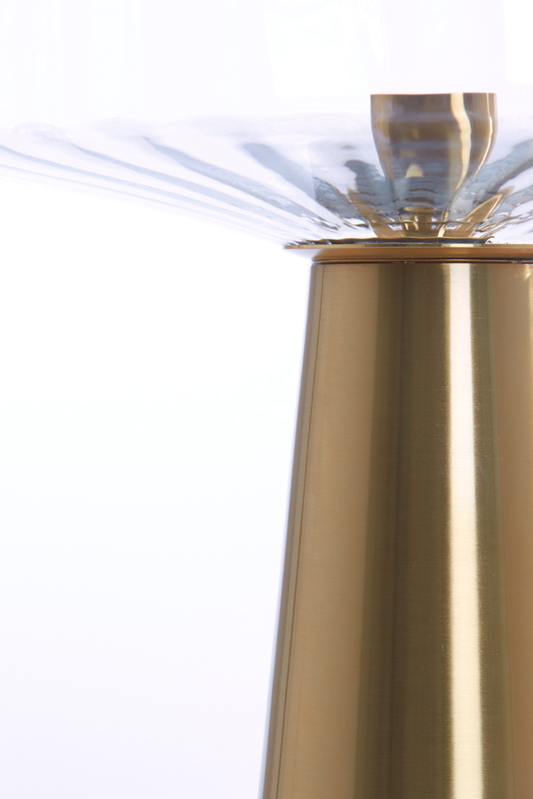 Light & Living - Tafellamp PLEAT - Ø30x45cm - Helder