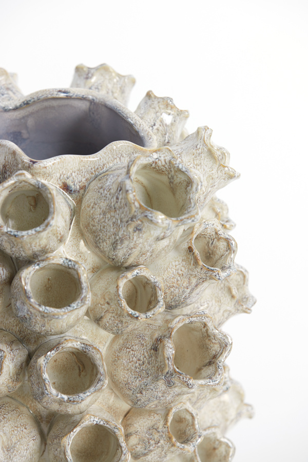 Light & Living - Vaas KEIKI - 26.5x25x31.5cm - Bruin