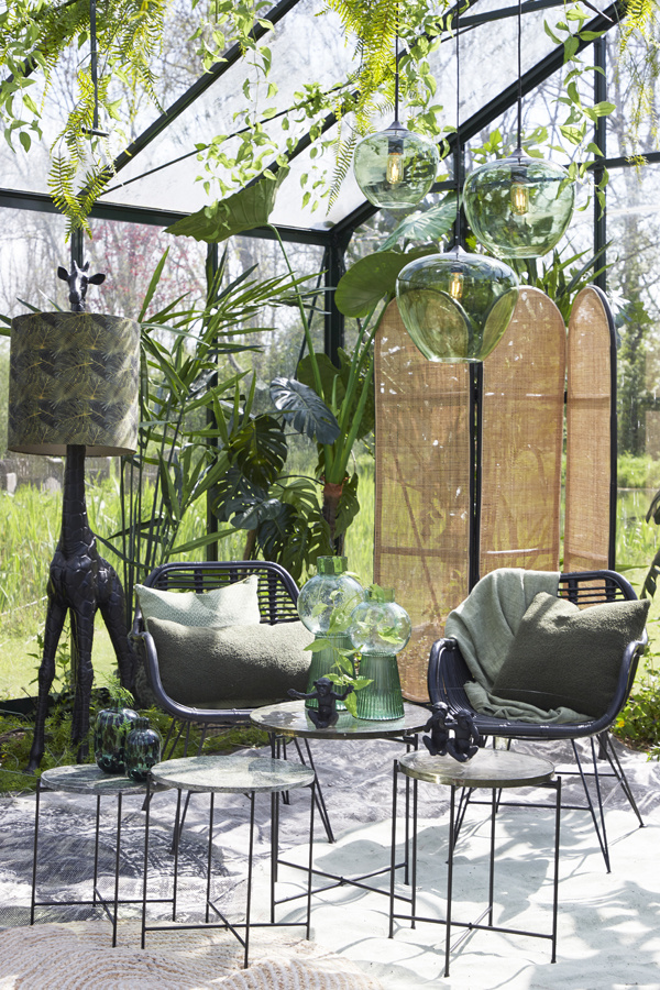 Light & Living - Hanglamp MAYSON - Ø40x34cm - Groen