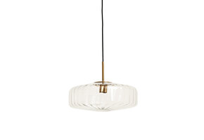 Light & Living - Hanglamp PLEAT - Ø40x17cm - Helder