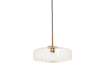 Light & Living - Hanglamp PLEAT - Ø40x17cm - Helder