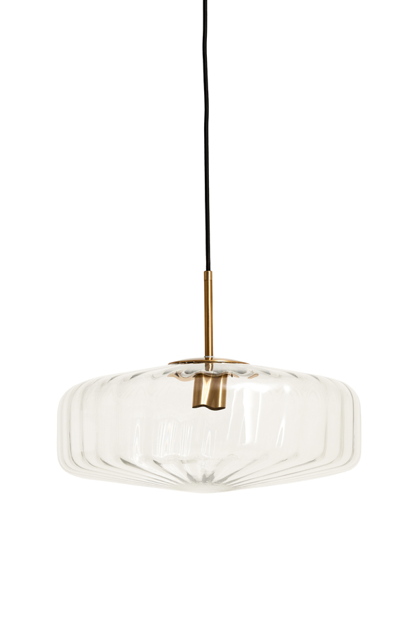 Light & Living - Hanglamp PLEAT - Ø40x17cm - Helder