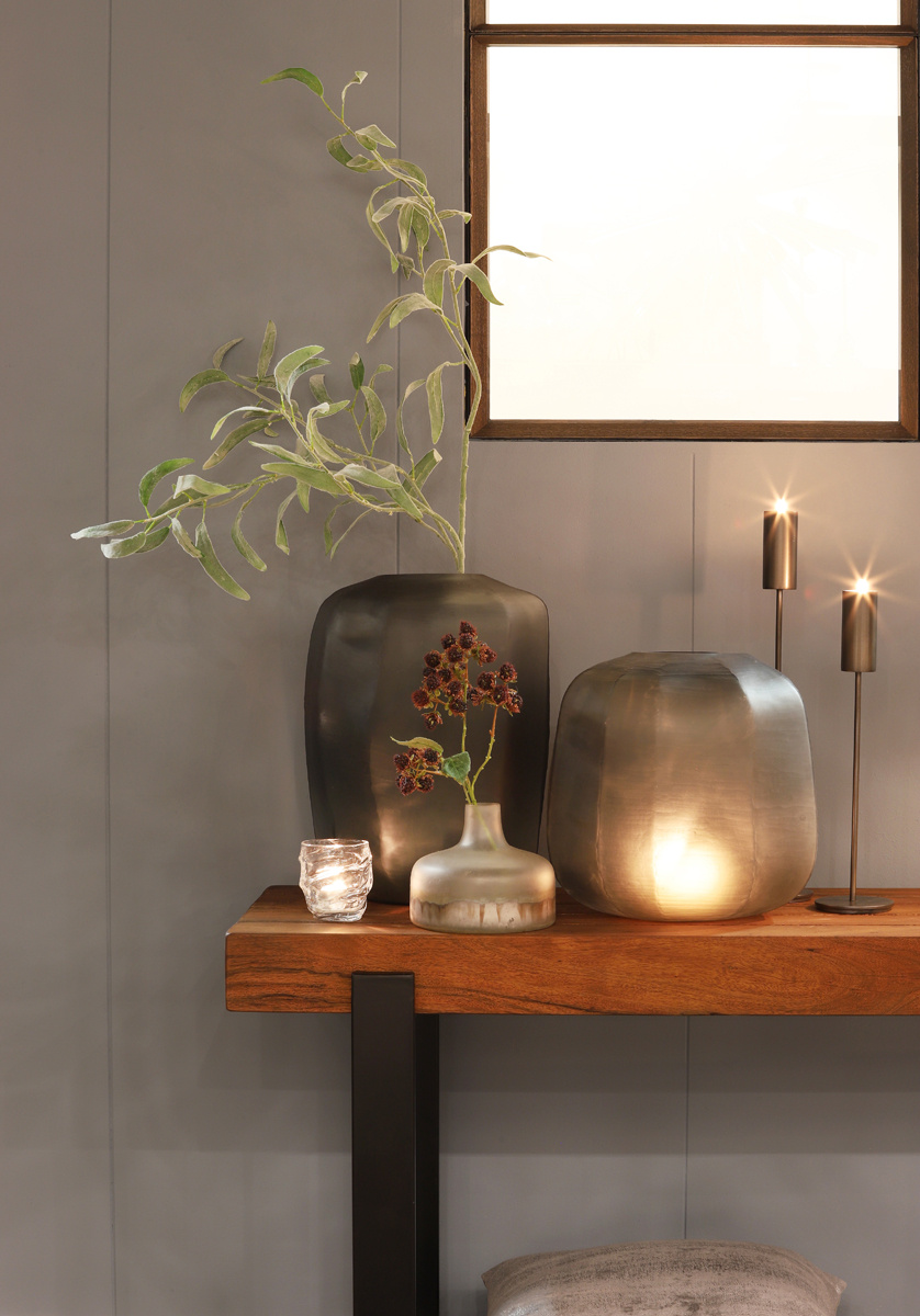 Light & Living - Vaas PACENGO - Ø33x32cm - Grijs