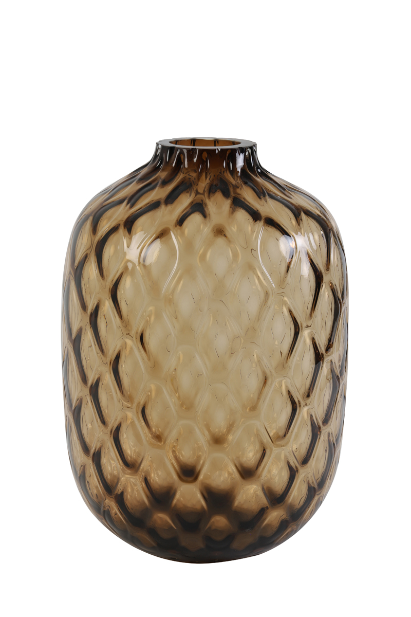 Light & Living - Vaas CARINO - Ø29x42cm - Bruin