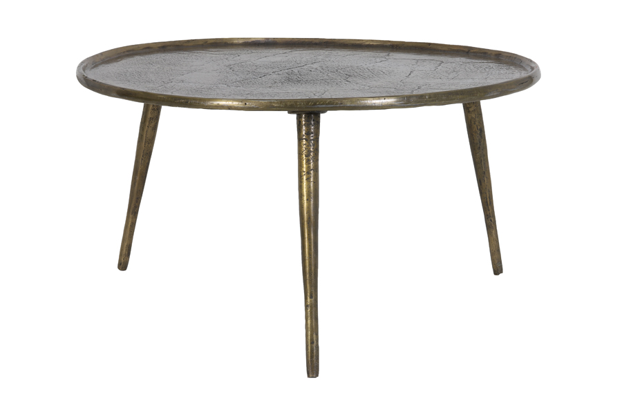 Light & Living - Bijzettafel BABINA - Ø67.5x37cm - Brons