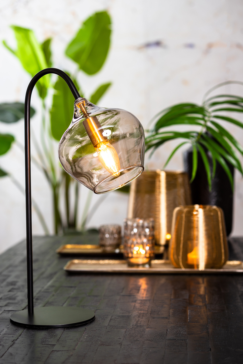 Light & Living - Tafellamp RAKEL - 28x17x50.5cm - Zwart