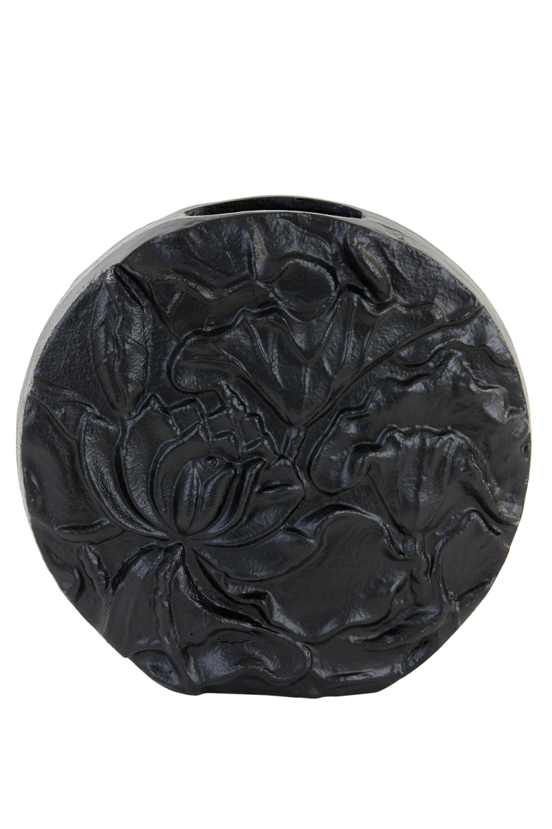 Light & Living - Vaas PALESA - 28x6x27cm - Zwart