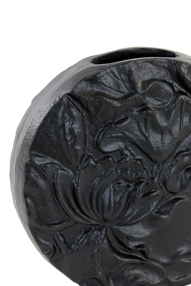 Light & Living - Vaas PALESA - 28x6x27cm - Zwart