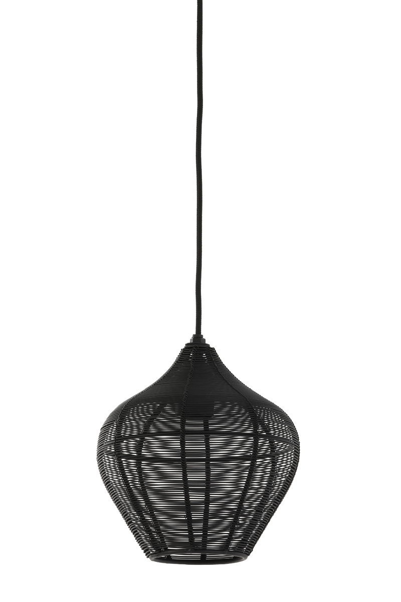 Light & Living - Hanglamp ALVARO - Ø20x22cm - Zwart