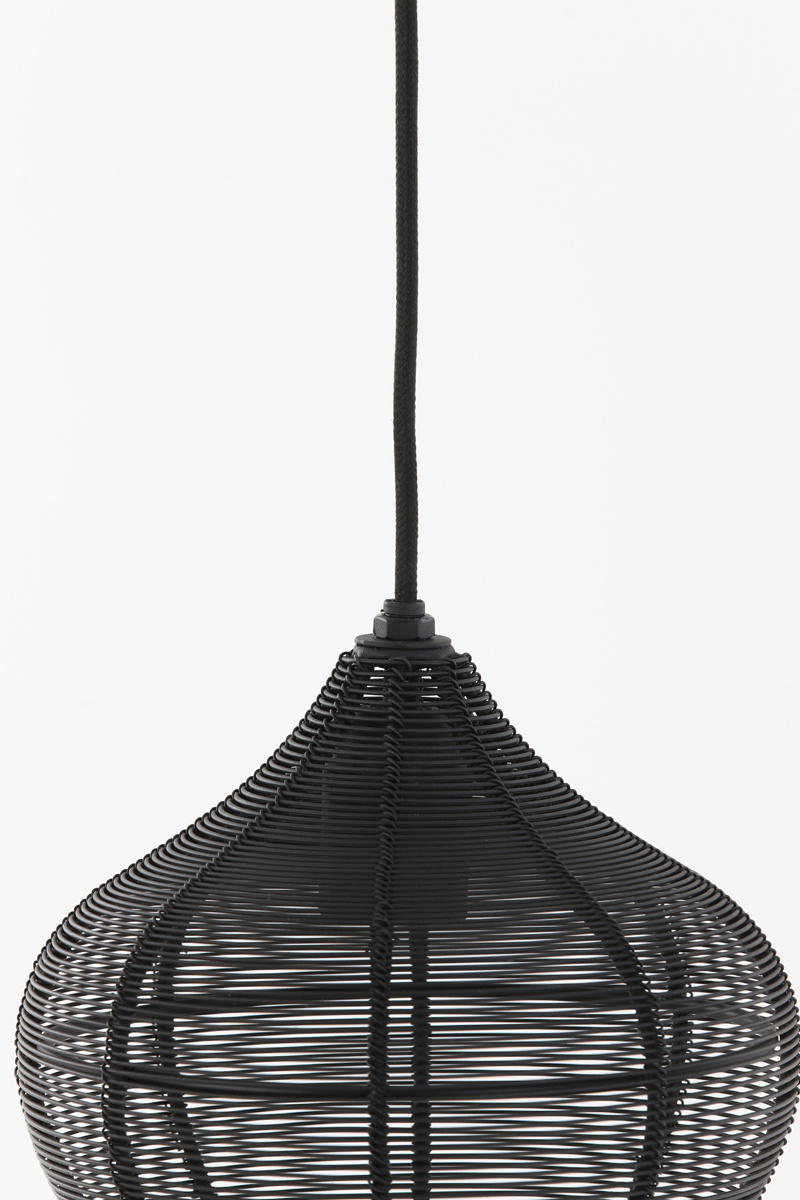 Light & Living - Hanglamp ALVARO - Ø20x22cm - Zwart