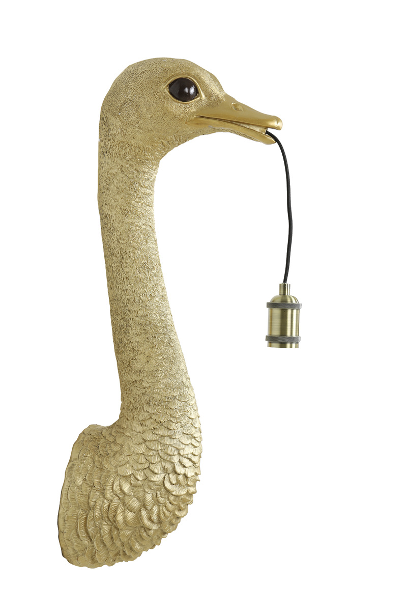 Light & Living - Wandlamp OSTRICH - 25x19x72cm - Goud