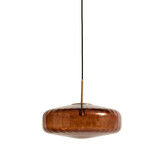Light & Living - Hanglamp PLEAT - Ø40x17cm - Bruin