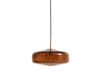 Light & Living - Hanglamp PLEAT - Ø40x17cm - Bruin