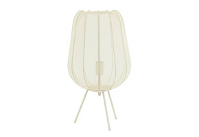 Light & Living - Tafellamp PLUMERIA - Ø34x60cm - Beige