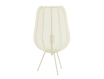 Light & Living - Tafellamp PLUMERIA - Ø34x60cm - Beige