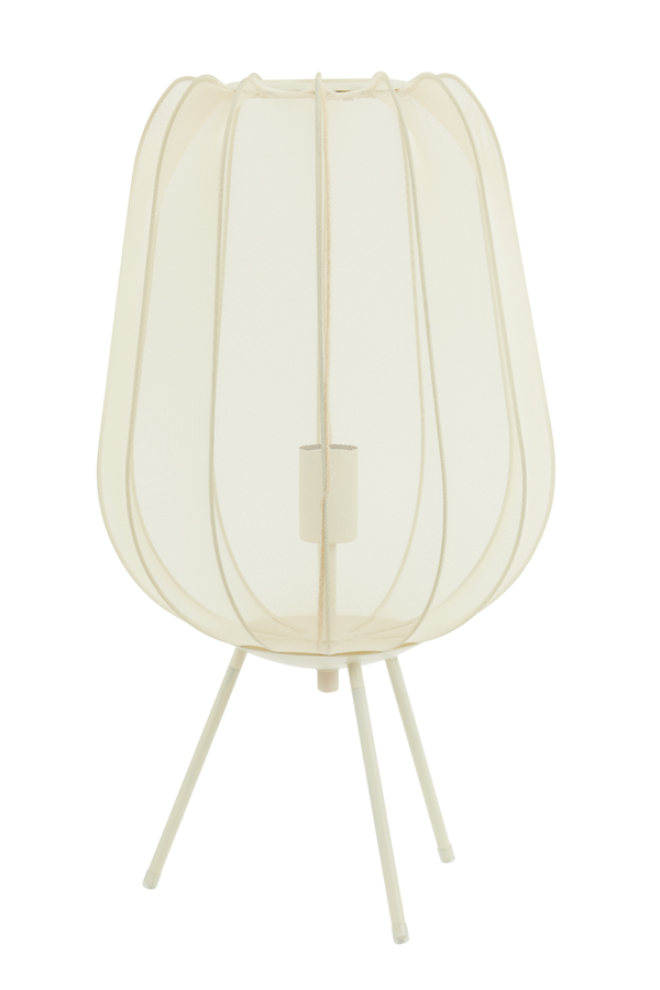 Light & Living - Tafellamp PLUMERIA - Ø34x60cm - Beige