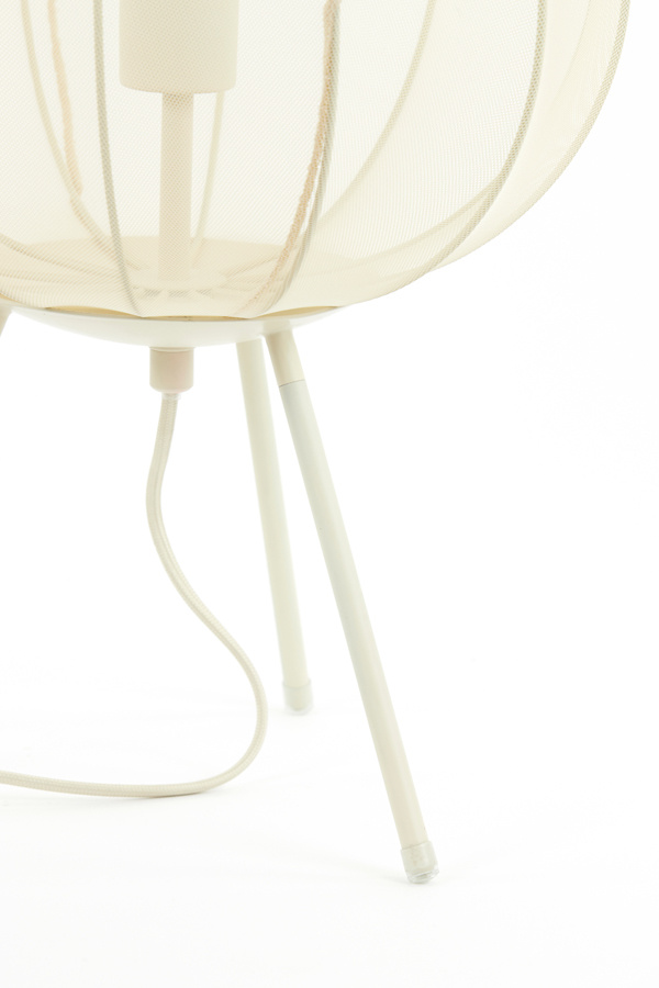 Light & Living - Tafellamp PLUMERIA - Ø34x60cm - Beige