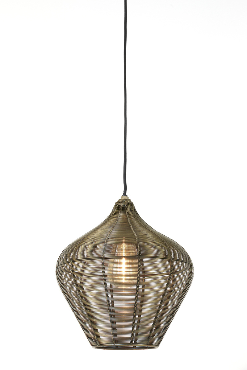 Light & Living - Hanglamp ALVARO - Ø27x29.5cm - Brons