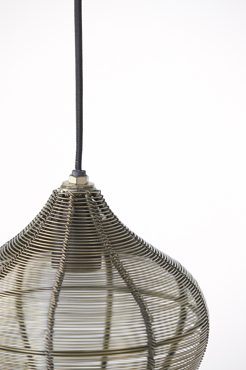 Light & Living - Hanglamp ALVARO - Ø27x29.5cm - Brons