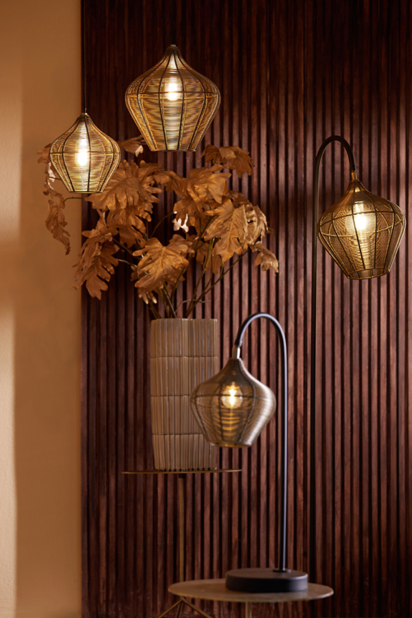 Light & Living - Hanglamp ALVARO - Ø27x29.5cm - Brons