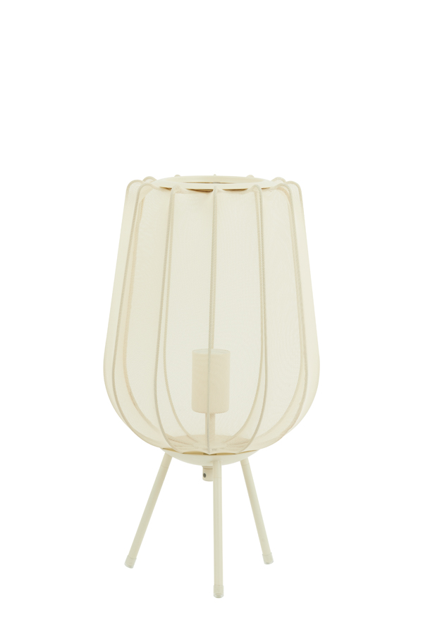 Light & Living - Tafellamp PLUMERIA - Ø25x45cm - Beige