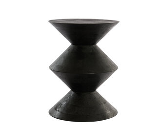 Light & Living - Bijzettafel LARUS - Ø45x60cm - Zwart