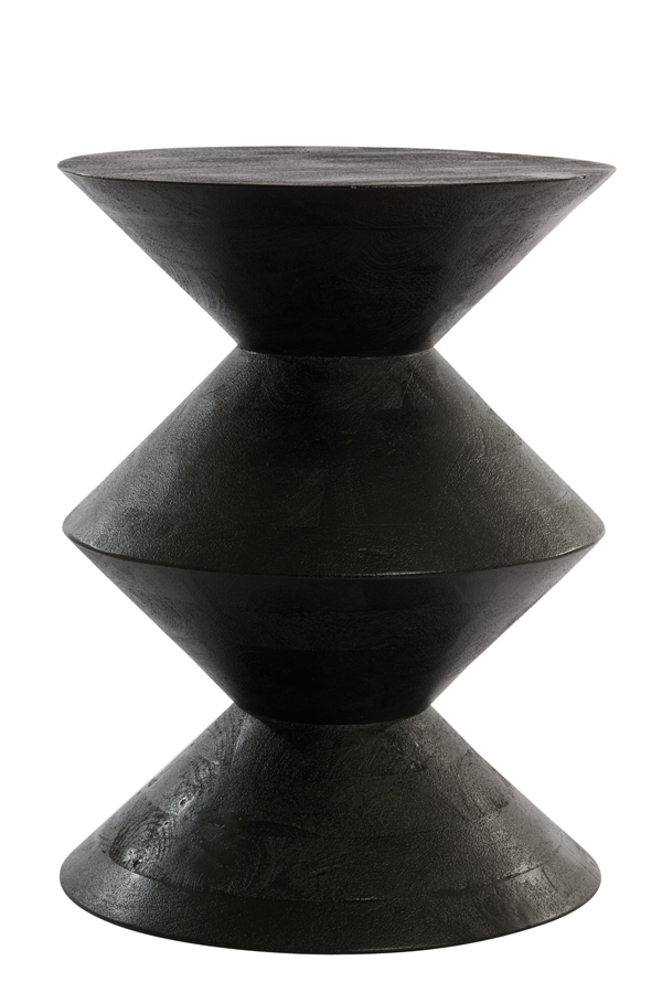 Light & Living - Bijzettafel LARUS - Ø45x60cm - Zwart