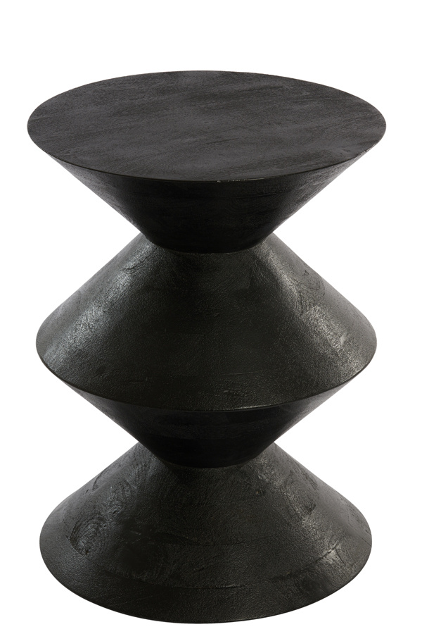 Light & Living - Bijzettafel LARUS - Ø45x60cm - Zwart