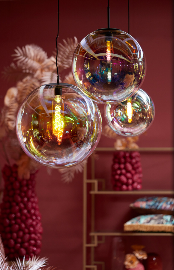 Light & Living - Hanglamp MEDINA - Ø48x48cm - Multicolor