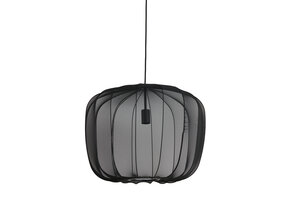 Light & Living - Hanglamp PLUMERIA - Ø60x45cm - Zwart