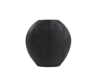 Light & Living - Vaas SKELD - 50x15x50cm - Zwart
