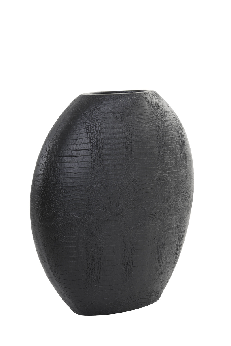 Light & Living - Vaas SKELD - 50x15x50cm - Zwart