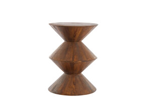 Light & Living - Bijzettafel LARUS - Ø45x60cm - Bruin