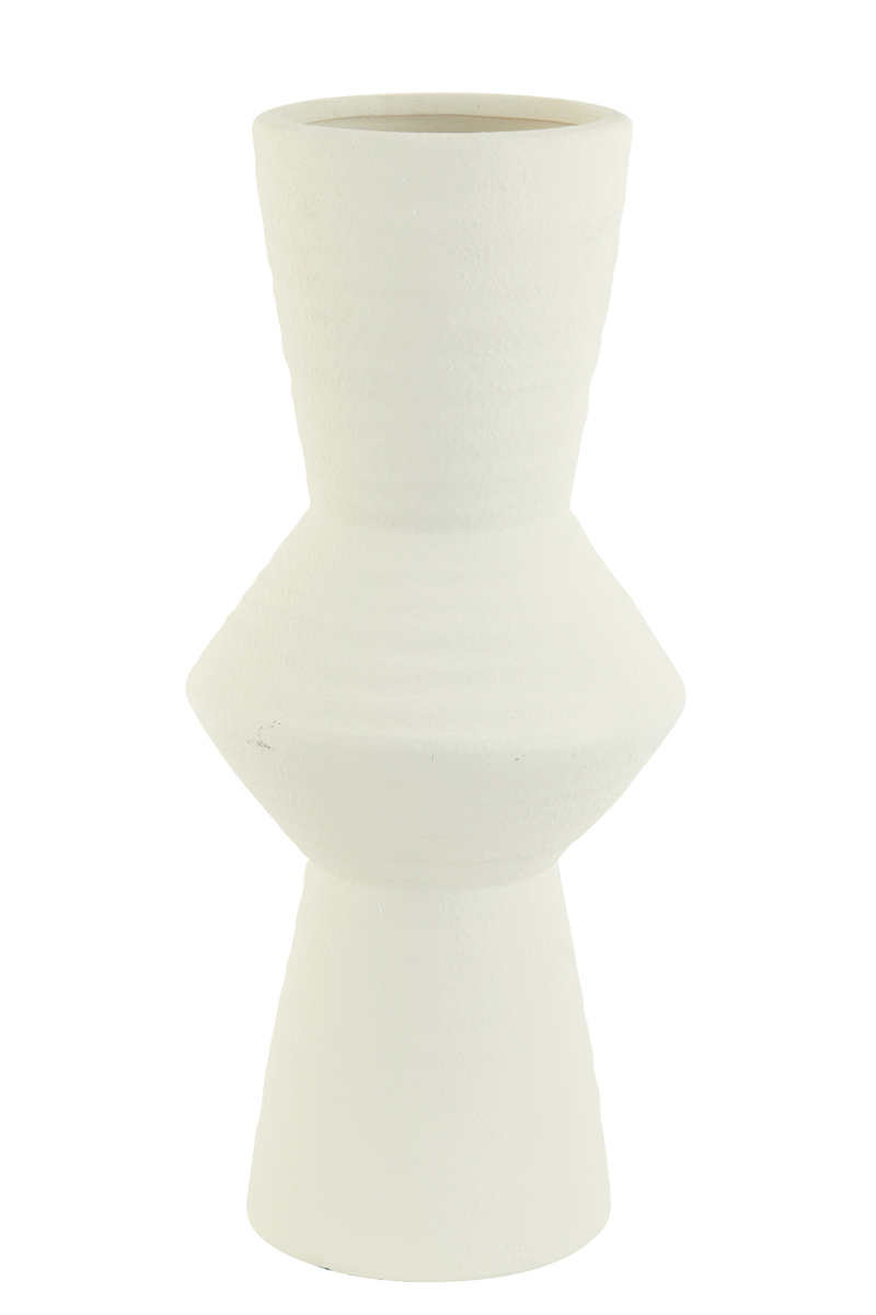 Light & Living - Vaas RAM - 22.5x22.5x50.5 - Wit